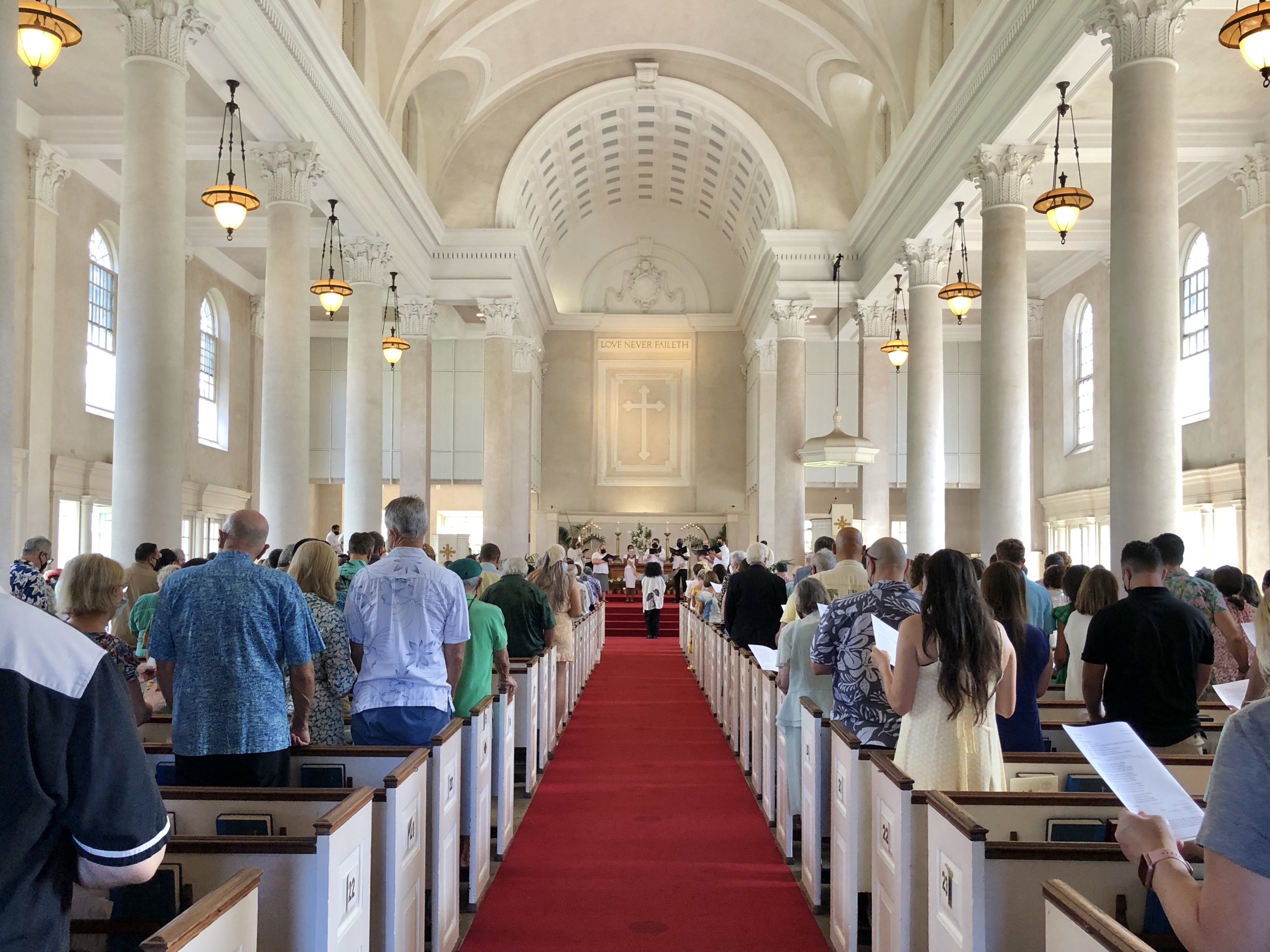 Faith Church Hawaii congregation gathered in worship service representing the vibrant Christian community and fellowship at Faith Church Hawaii Inc