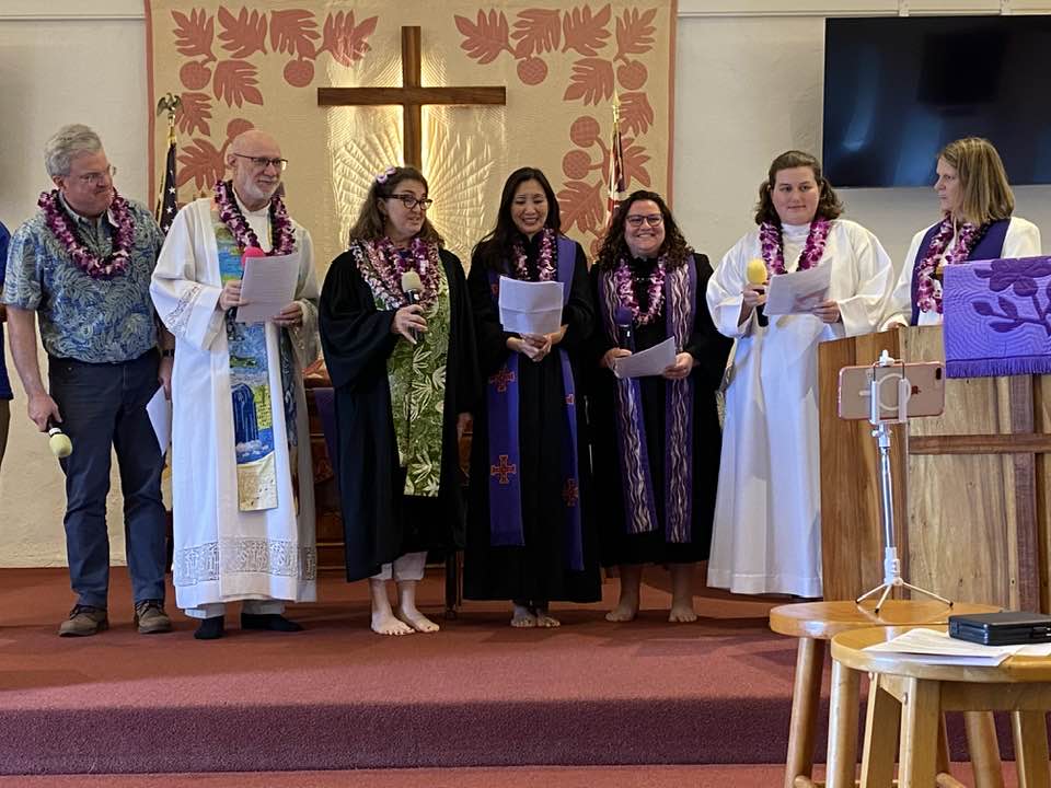 Sunday morning worship service at a Hawaii Christian church with congregation singing and praising God representing the vibrant worship at Faith Church Hawaii